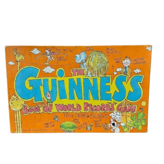 Vintage 1979 Guinness Book of World Records Board Game Parker Brothers Complete