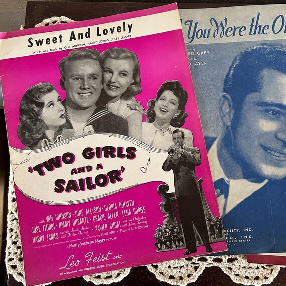 Vintage Sheet Music Ephemera Set: Art Collage, Scrapbooking (Set 8)