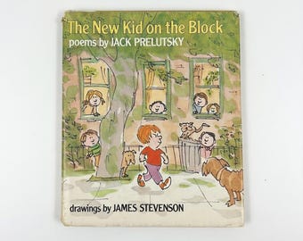 The New Kid on the Block First Edition Book von Jack Prelutsky, illustriert von James Stevenson