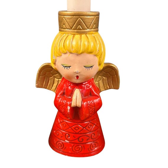 1960s Ardco Singing Angel Candle Holder