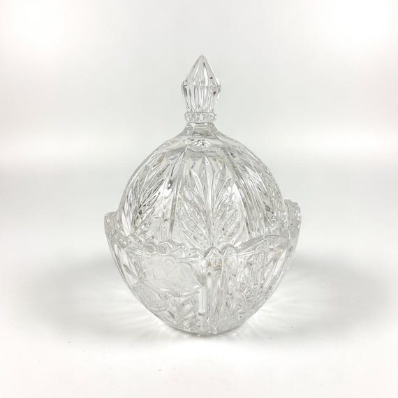 Vintage Anna Hutte Bleikristall 24% Lead Crystal Candy Dish Made in Germany