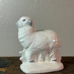 Vintage Lamb Figurine handpainted Easter Decor Sheep - Excellent Condition Collectible
