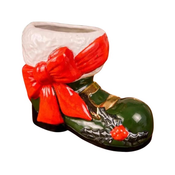 Vintage Santa Boot Studio Made Ceramic