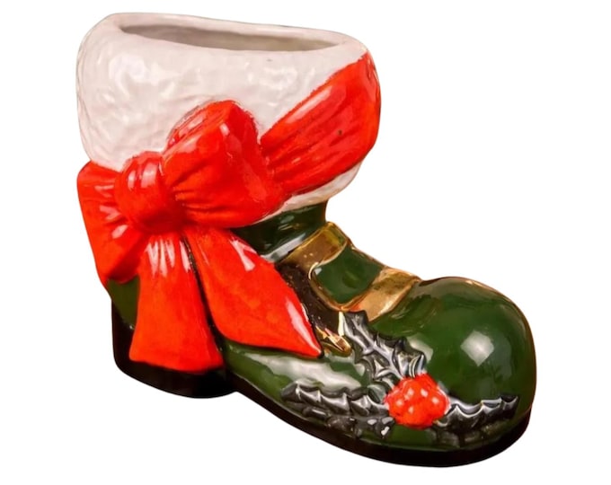 Vintage Santa Boot Studio Made Ceramic