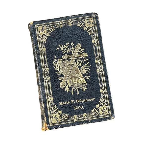 Antique Kirchen Gelangbuch Evangelisch Lutherisch Gemeinden German Lutheran Prayer/Hymnal 1900