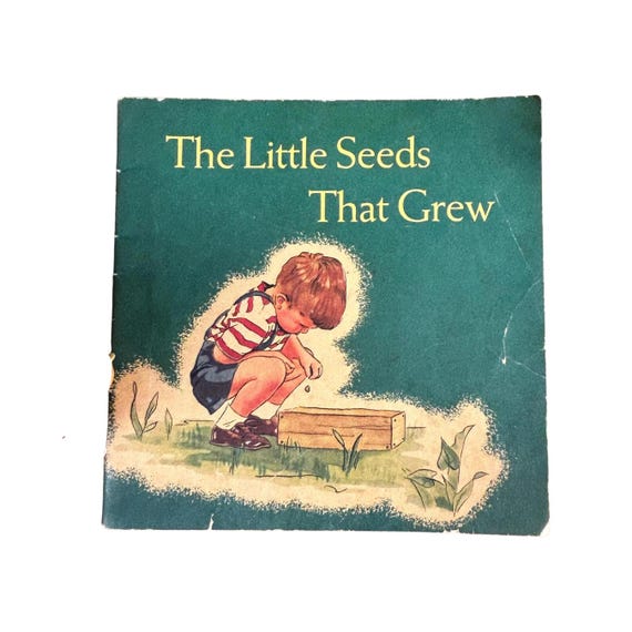Vintage 1950 The Little Seeds That Grew Christian Childrens Book by Sara Klein