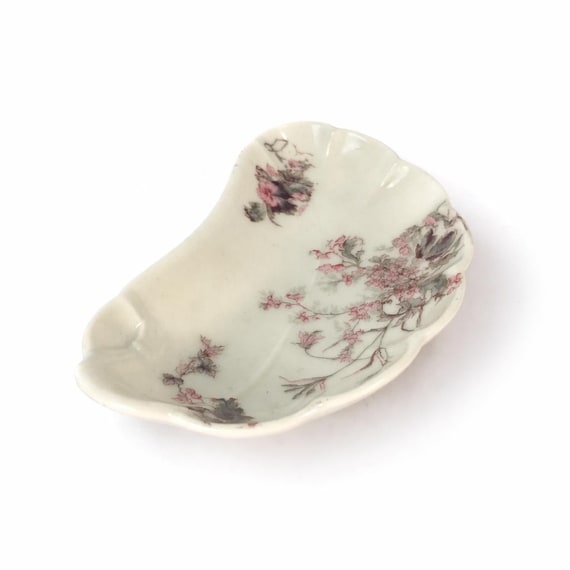 Antique Haviland Limoges Floral Kidney Dish - Signed