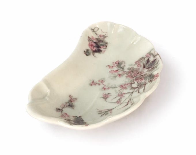 Antique Haviland Limoges Floral Kidney Dish - Signed