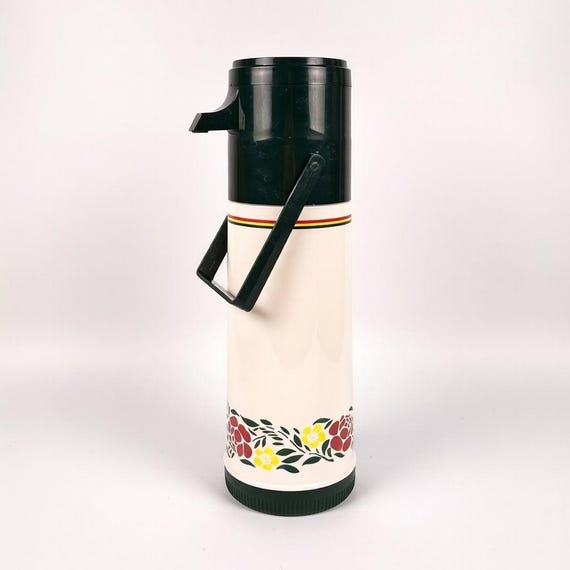 Rare Vintage Aladdin's Pump-A-Drink Thermos P150 Press to Pour Dispenser 1 Quart Capacity