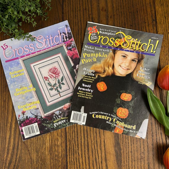 Vintage 'Cross Stitch Magazine with Patterns 1990s Designs - Your Choice