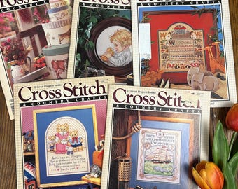 Vintage Cross Stitch Magazine: 1987-1991 Pattern Collection