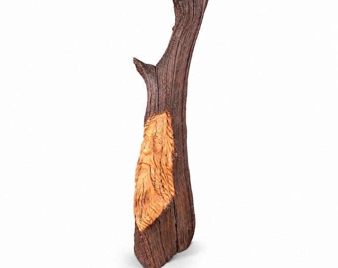 Carole Jean Boyd Cypress Knee Spirit Sculpture: Folk Art Wood Spirit (16 Inch)