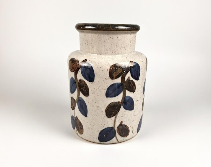 Vintage Ardco Hand-Painted Stoneware Vase, Japan, MCM Decor