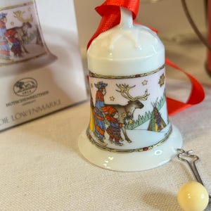 Hutschenreuther 1995 Christmas Bell: Lappland Ole Winther Design w/box