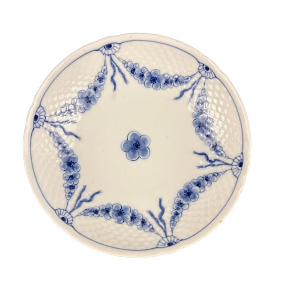 Vintage Bing & Grøndahl Empire Blue and White Plate | Danish Porcelain | Discontinued Pattern