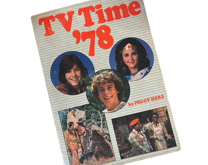 Vintage TV Time 1978 Paperback Book: Wonder Woman, Grizzly Adams