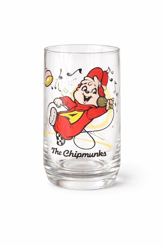 Vintage 1986 Bagdasarian Productions Alvin and the Chipmunks "ALVIN" Collector Tumbler Glass