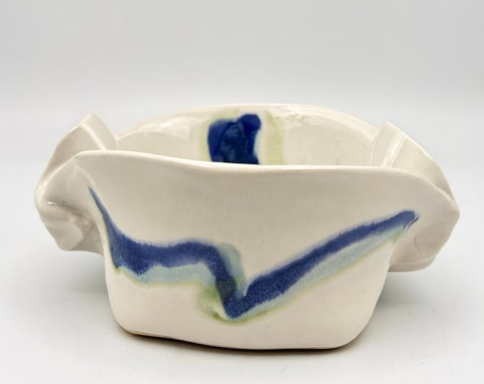 Vintage Stoneware Pinch Pot Bowl - Hilborn Pottery Design Aurora Collection