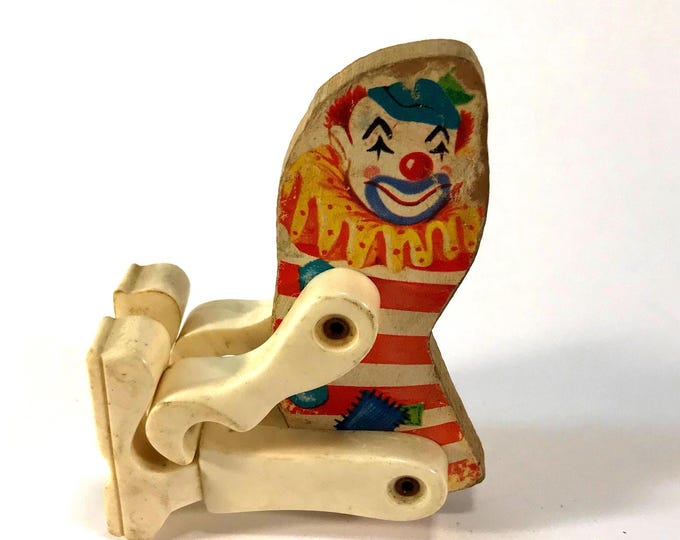 Vintage 1960s Fisher Price Junior Circus Clown Toy Collectible