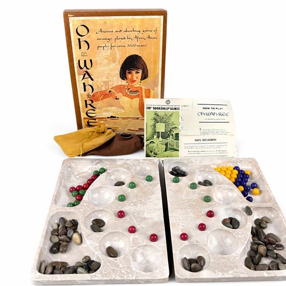 Vintage 1962 OH WAH REE Board Game - 3M Bookshelf Game - Complete