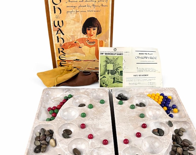 Vintage 1962 OH WAH REE Board Game - 3M Bookshelf Game - Complete