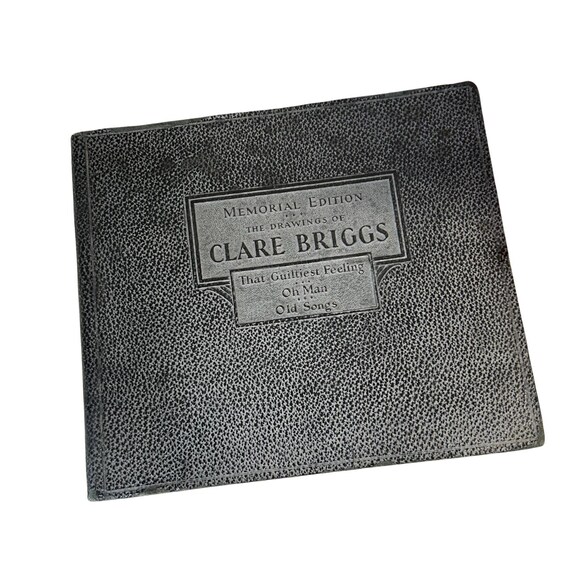 Vintage Clare Briggs Drawings Memorial Edition: 1930s Cartoon Art Book RARE