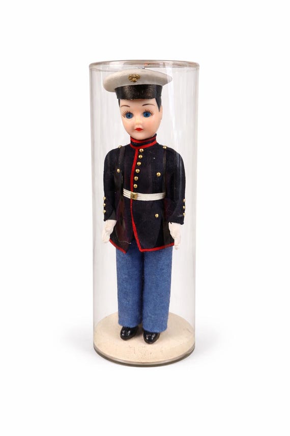 Vintage "Send-Me-Home" Doll – Post WWII Marine in Dress Blues, Ken Nolan, Inc.