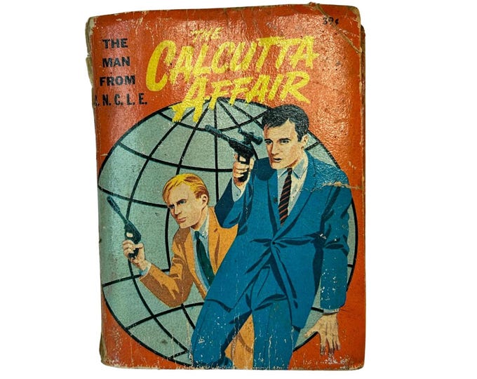Vintage Man From U.N.C.L.E. Big Little Book: The Calcutta Affair, 1967