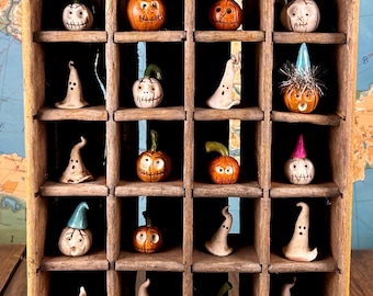 Hand-Crafted Polymer Clay Pumpkin: 'MARCY' - Halloween Dollhouse Decor Fall w/Certificate of Authenticity