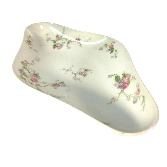 Timeless Haviland Limoges Serving Dish: Delicate Pink Blooms, Made in France