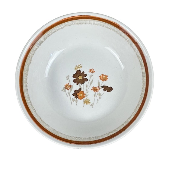 VTG Countryside "Autumn Song" Stoneware 70s Dinner Serving Bowl