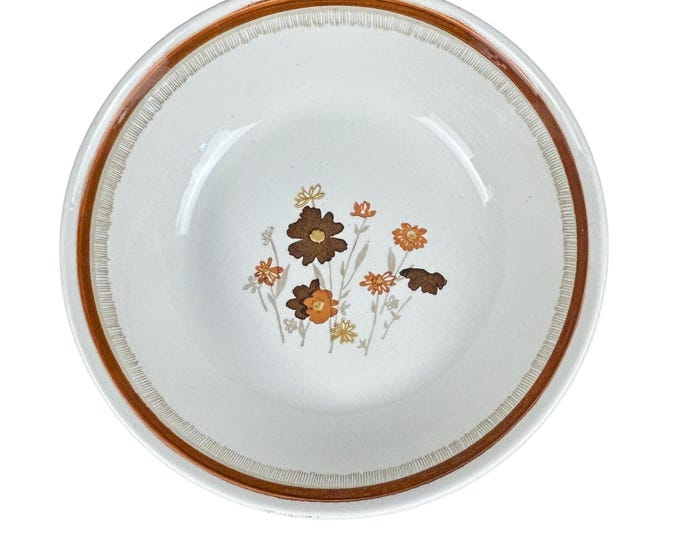 VTG Countryside "Autumn Song" Stoneware 70s Dinner Serving Bowl
