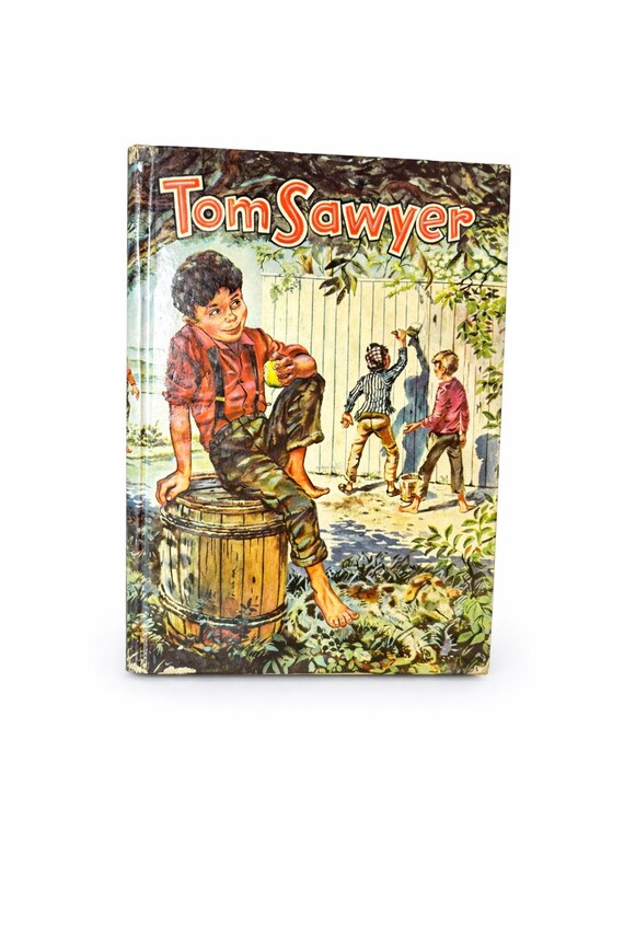 1955 Tom Sawyer Vintage Book by Mark Twain - Whitman Publishing