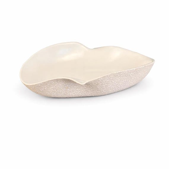 Vintage China Craft USA Kidney Console Bowl – Mid Century Modern Speckled Spatter Dish