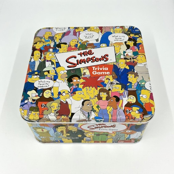 The Simpsons Trivia Game Tin – 2000 Cardinal Collector’s Memorabilia