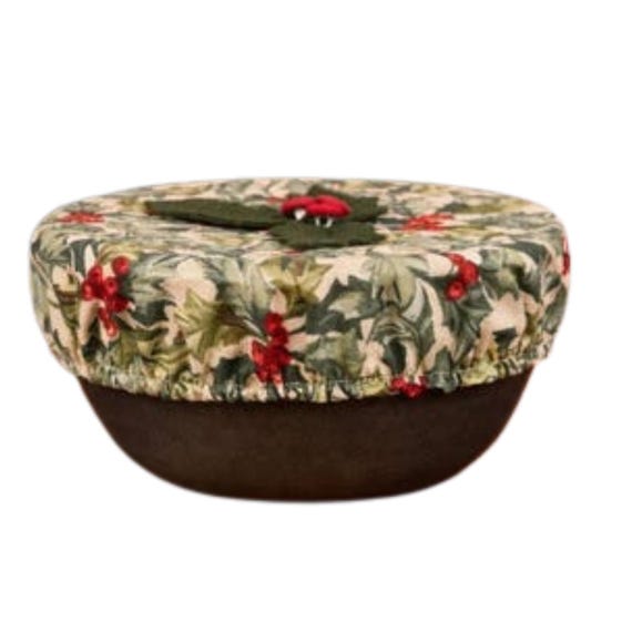 Holiday Ready! Retired Vintage Longaberger Caroling Basket Fabric Cover in American Holly