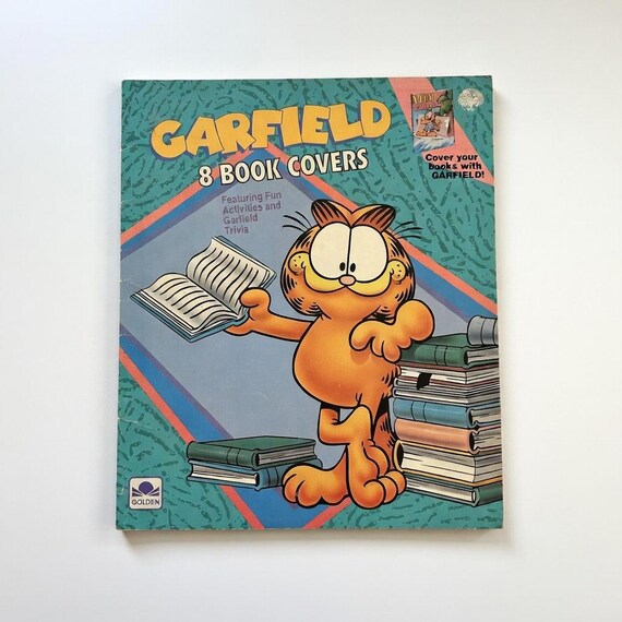 Vintage 1991 Garfield 8 Book Covers – Golden Books 90s Cartoon Collectible