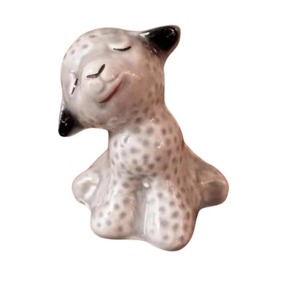 Vintage VanTellingen ~ Gray Lamb Salt Shaker w/out Stopper Easter Figurine Sheep