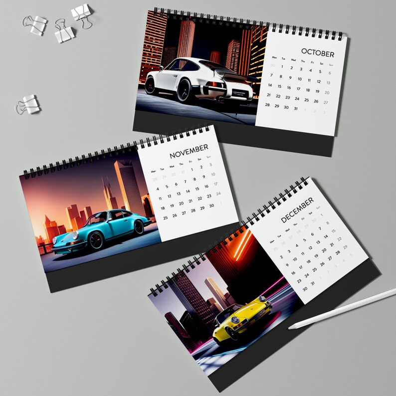 Coches Clásicos 2024 Calendario 2024 /Día / Mes / Año / Fecha Etsy México