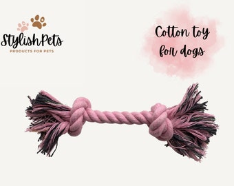 Jouet pour chiens, corde en coton pour chiots, jouet à mâcher pour chiens, cadeau chien, jouet en corde de coton pour chiens