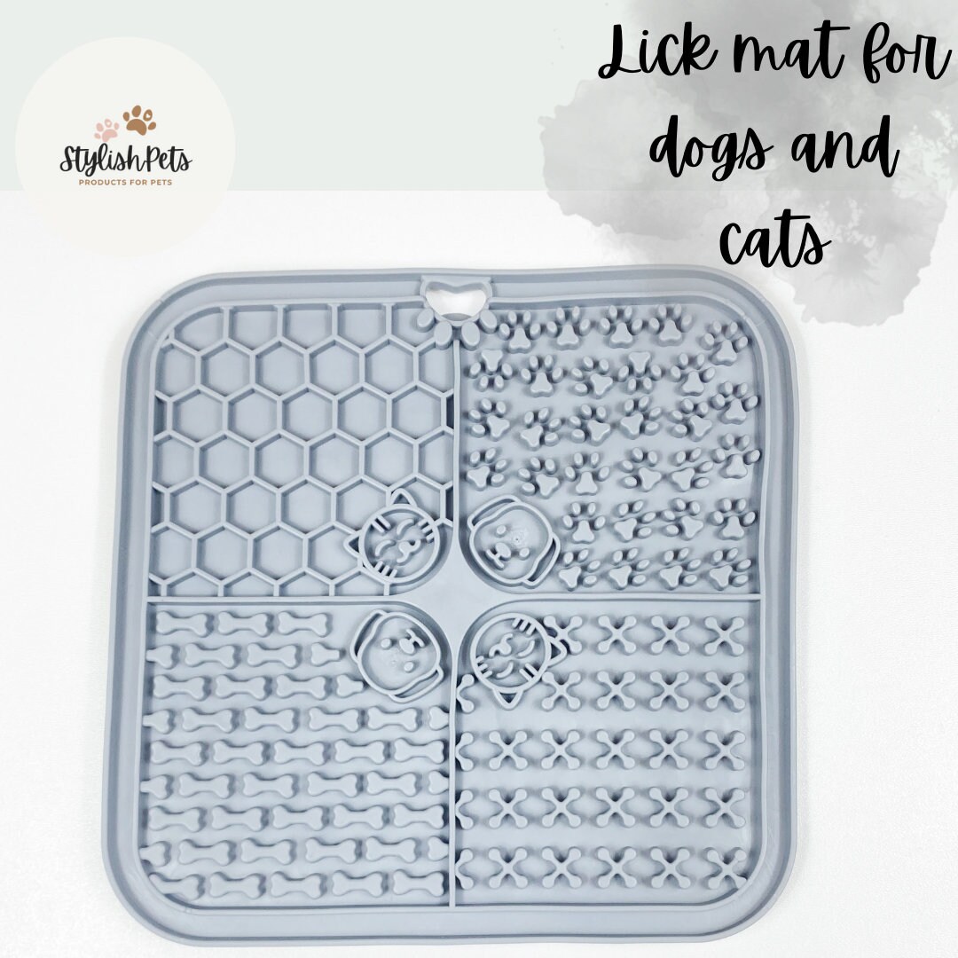 Dog lick mat, Cat lick mat, Lick mats for pets, Slow feeder mats, Food  mat with suction cups, Boredom and anxiety reducer, Calming mat