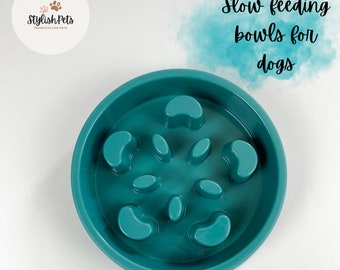 Slow feeder bowl for dogs  Slow feed bowl for puppies Bowld for dog Modern bowls for dogs Pet slow feeder bowl