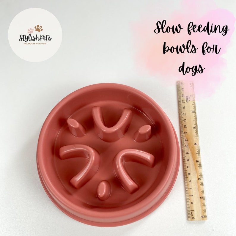 Slow feeder bowl for dogs Slow feed bowl for puppies Bowld for dog Modern bowls for dogs Pet slow feeder bowl zdjęcie 5