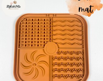 Dog lick mat, Cat lick mat, Lick mats for pets, Slow feeder mats, Food  mat with suction cups, Boredom and anxiety reducer, Calming mat