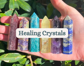 Healing Crystals | Raw Crystal Tower Points | Crystal Stone | Anxiety Healing | Success | Energy Crystal Wand | Thoughtful Gift For Friend