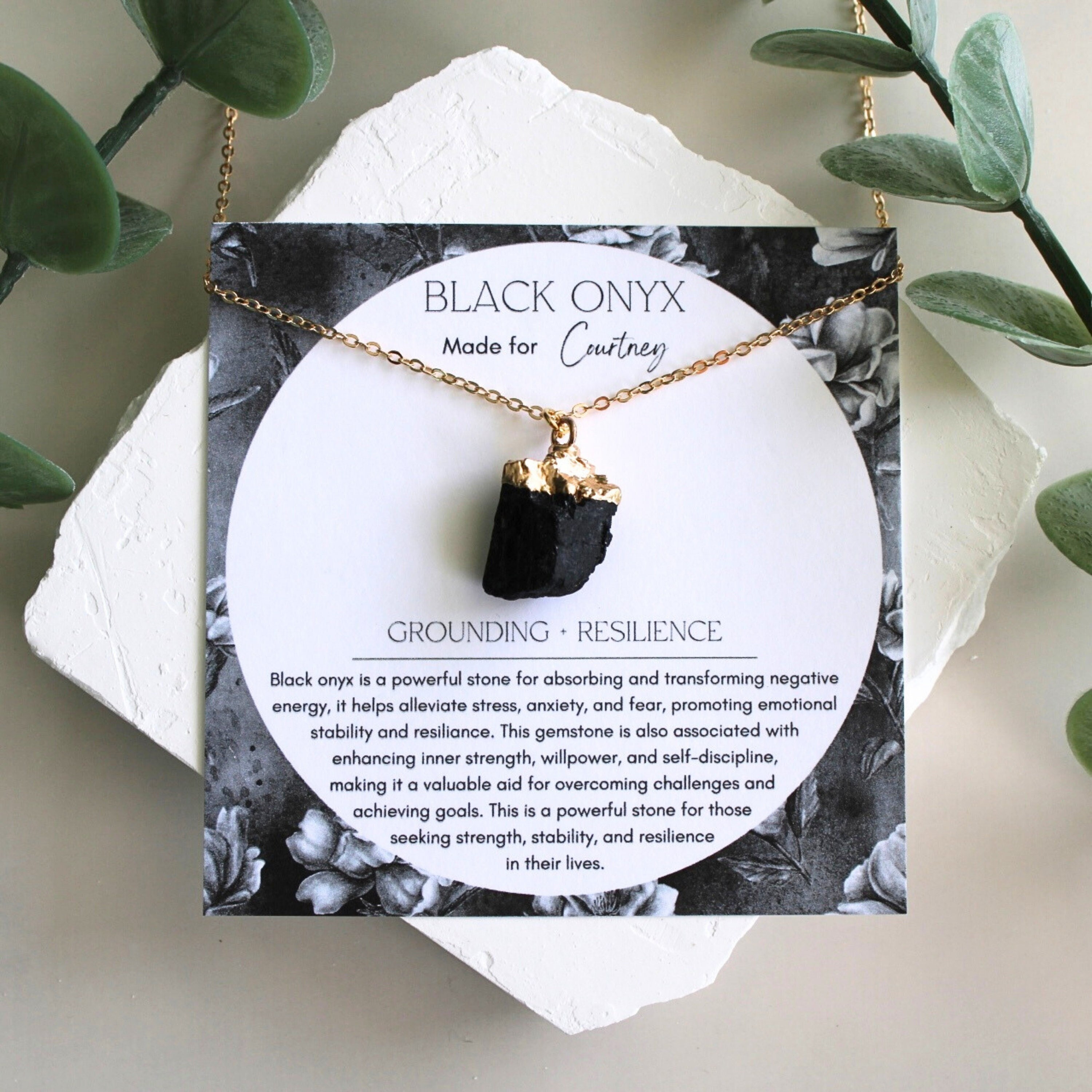 ★BICYCLETROPHY★ BT Raw Stone Necklace 14 6mm Onyx Fix type il_fullxfull.6052072521_kid2.jpg