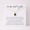 Next Chapter Onyx Necklace, Moving Away Encouragement Jewelry, Empowerment for Daughter Off to College