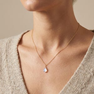 Resilience Moonstone Necklace, Your Rise You Adapt You Grow, Encouragement Jewelry Gift image 2