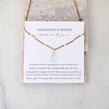 Warrior Necklace, Moonstone Necklace Strength Gift, New Beginnings Encouragement Gift, Healing Crystal Necklace, Survivor Gift For Grief