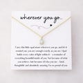 Wherever You Go Opal Necklace for Daughter, Graduation Jewelry Gift for High School Senior